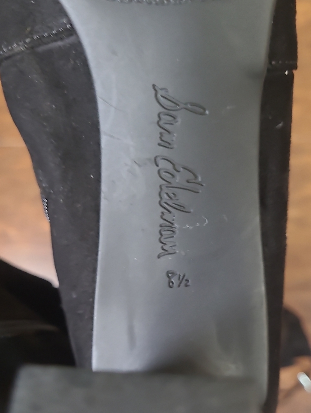 Sam Edelman 'Kent' Over the Knee Boot Black Suede Size 8.5 - Picture 6 of 9
